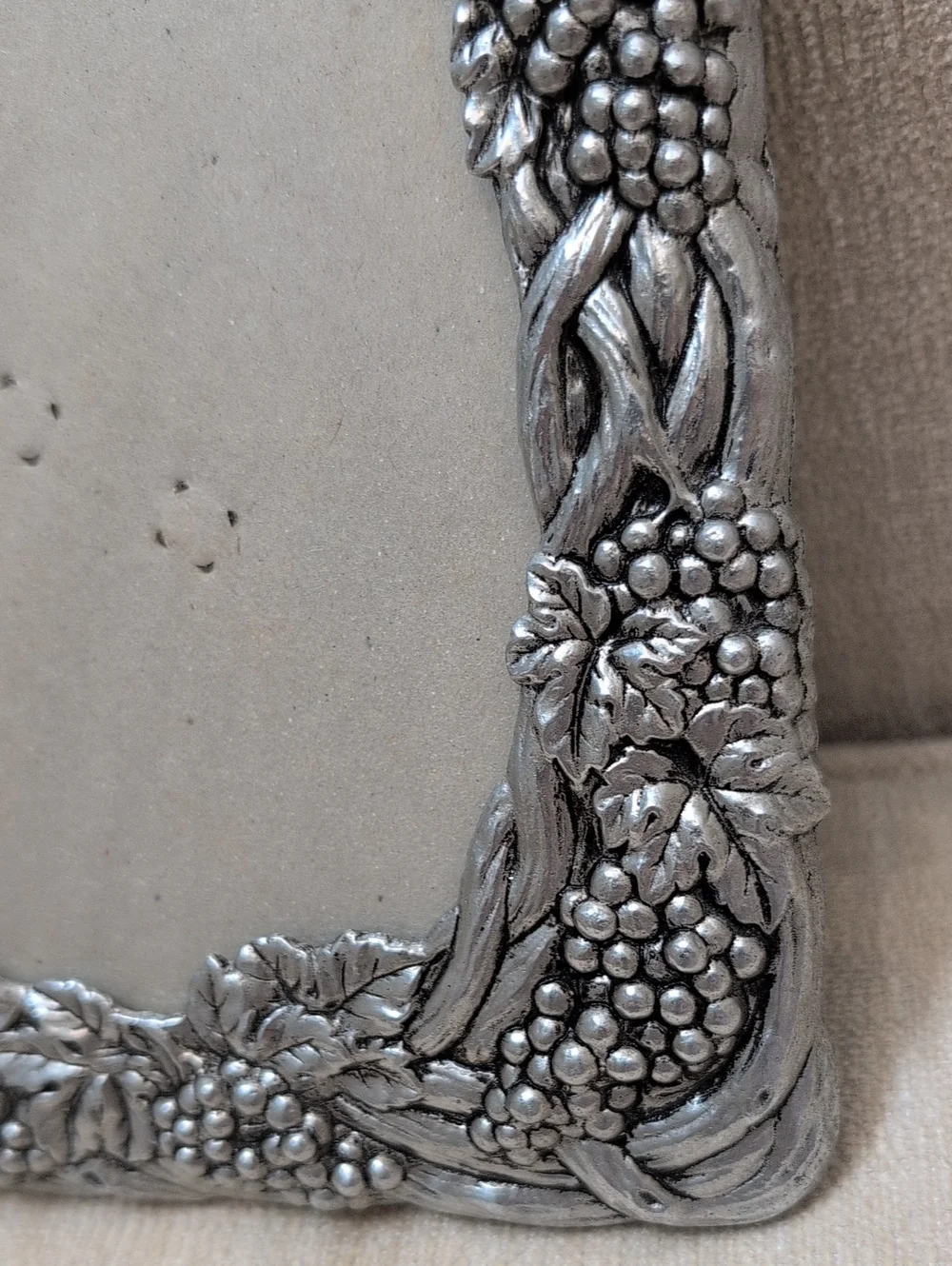 Arthur Court Ornate Silver Pewter Grape Vine Picture Frame Vintage 1990